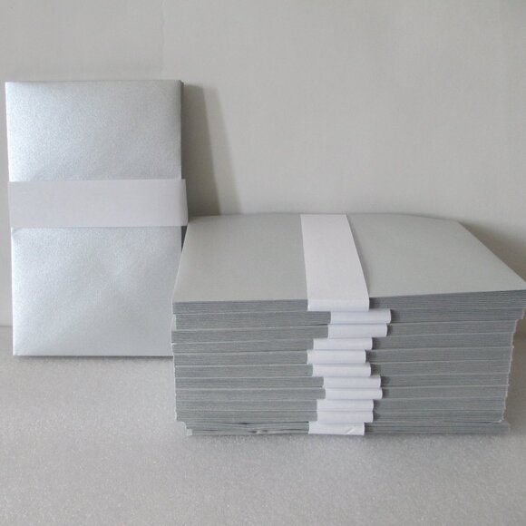 BUNDLE OF 120 SILVER CARD ENVELOPES - Picture 5 of 8